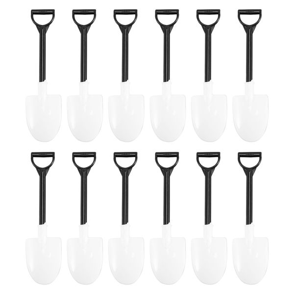 100Pcs Plastic Disposable Mini Shovel Spoon Potted Cake Ice Cream Garden P