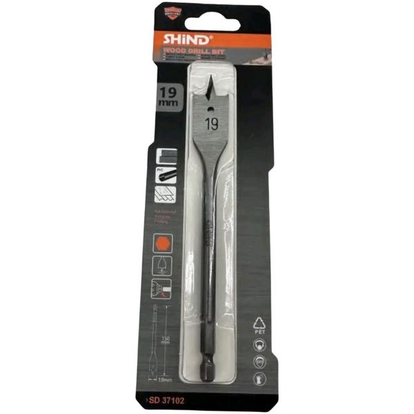 Shind 19mm Silver Steel Wood Drill Bit