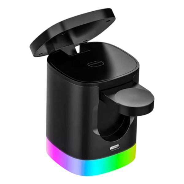 3 In 1 Magnetic Fast Charger 20W RGB Light Phone Watch AirPods