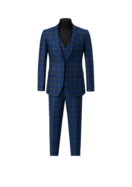 Men's Regular Fit 3 Piece Suit