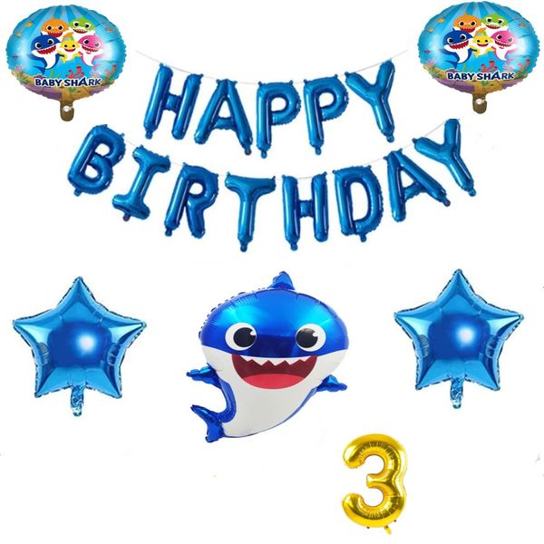 Baby Shark Balloon Set 3 Years