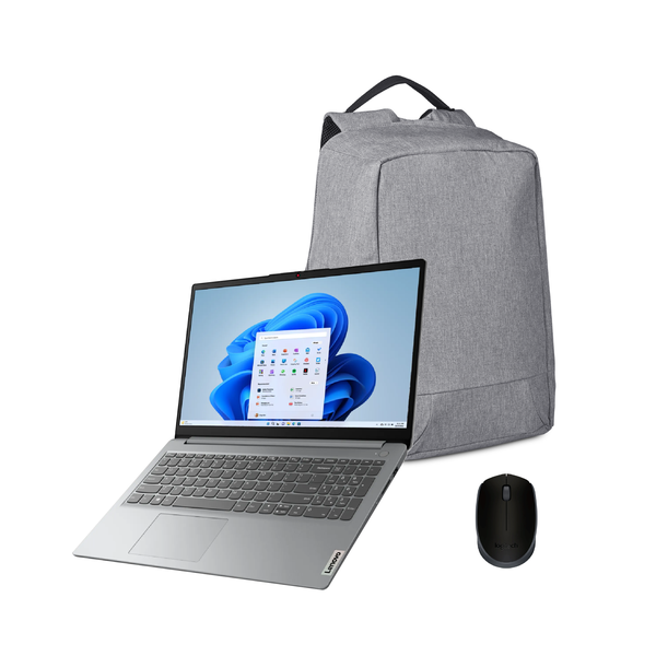 Lenovo IP1 Intel N4500 + Palencia Anti-Theft Bag + Logitech Mouse Bundle