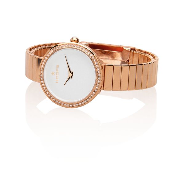 Hoops Etoile Rose Gold Elegant Analogue Watch