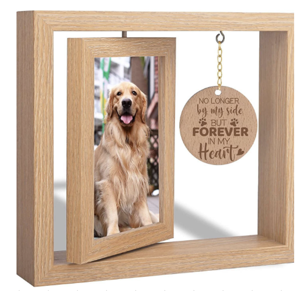 Decor Wooden Memorial Photo Frame - Pet Keepsake Frame (21.5cm)