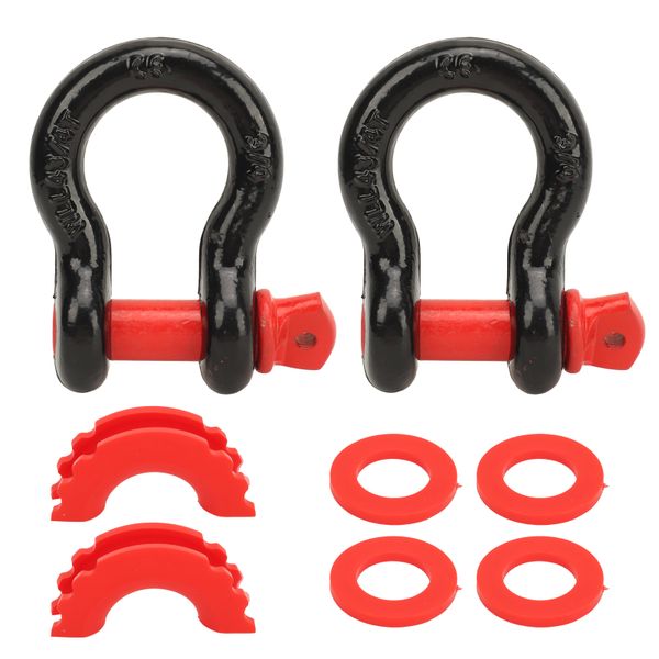 2 Pcs 4.75T Rated D Ring Shackles