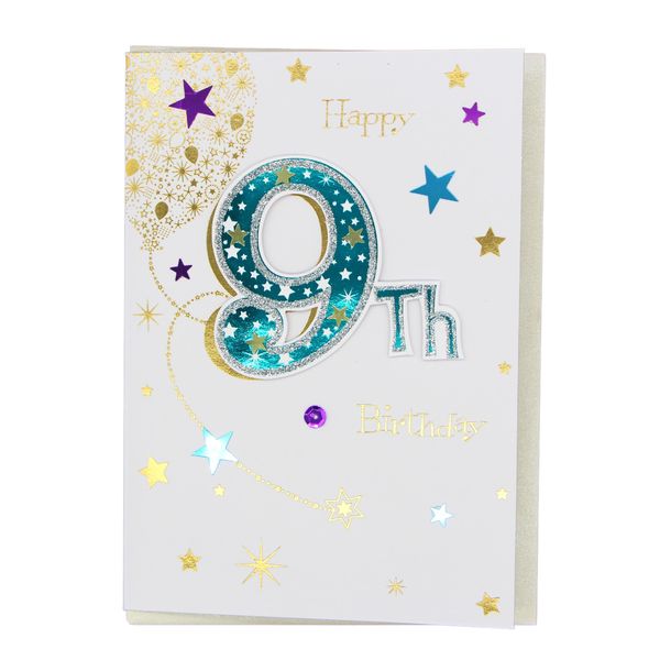 Happy 9th Birthday card