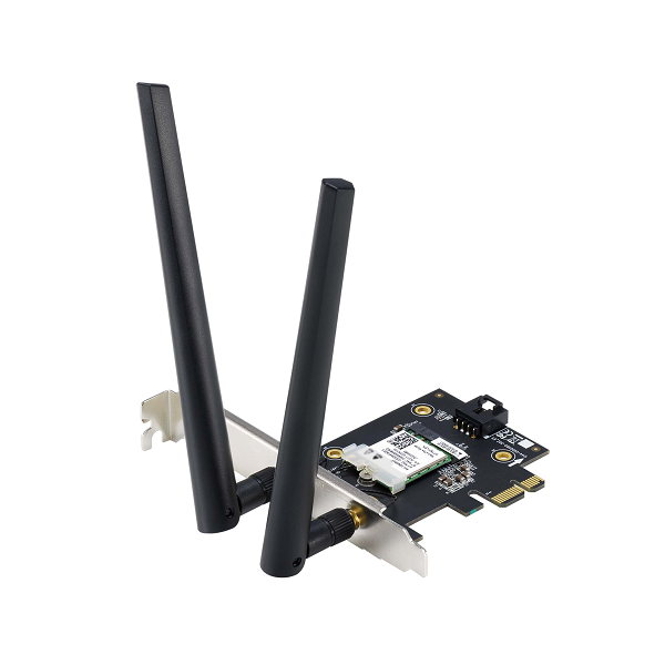 ASUS PCE-AXE5400 WiFi 6E PCI-E Adapter with 2 external antennas