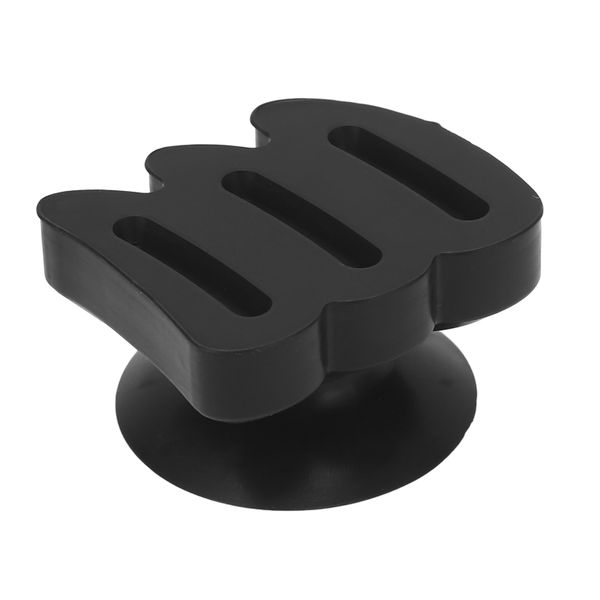 Silicone suction cup guitar pick holder