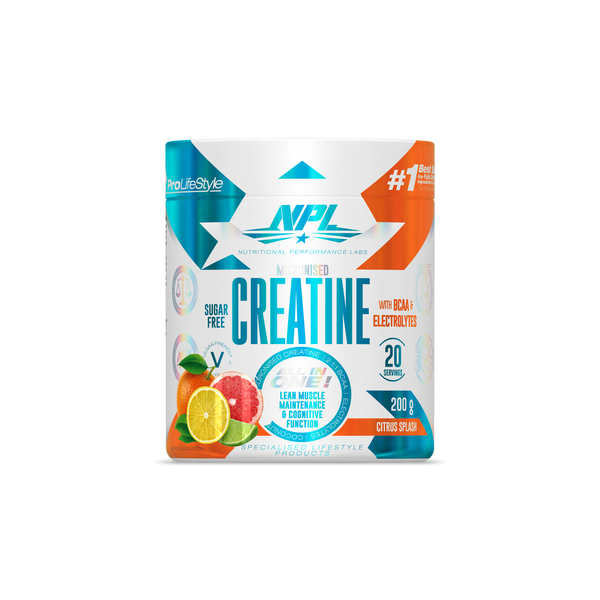 NPL Creatine + BCAA &amp; Electrolytes 200g - Citrus Splash