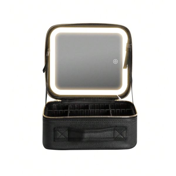 Travel Makeup Bag with LED