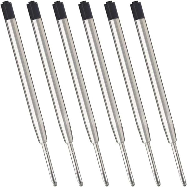 Pen Refills for Parker Ballpoint Pens Fine Tip Black Ink - 6Pack