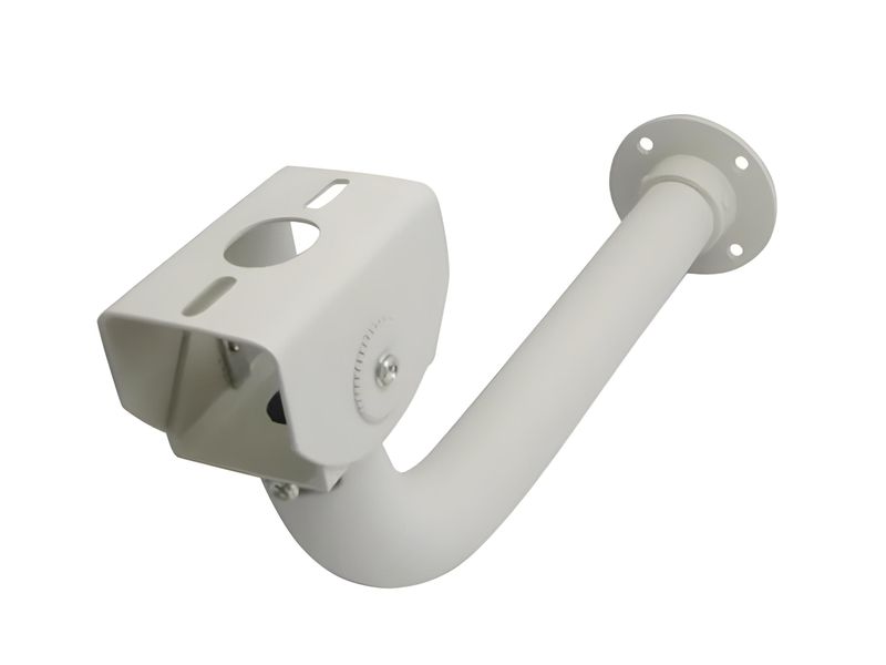 CCTV Bracket Pole Aluminum 50CM - Curved Cable Managed Bracket