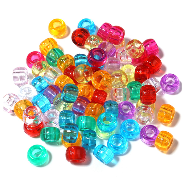 Kandi Beads Bulk for DIY Crafting Jewelry Making, Transparent