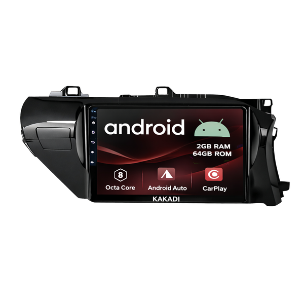 Toyota Hilux 2016 to 2026 Android 2gb+64gb Radio with wireless Carplay