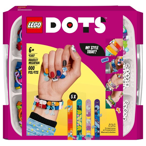 LEGO® DOTS Bracelet Designer Mega Pack 41807 DIY Bracelet Kit (388 Pieces)