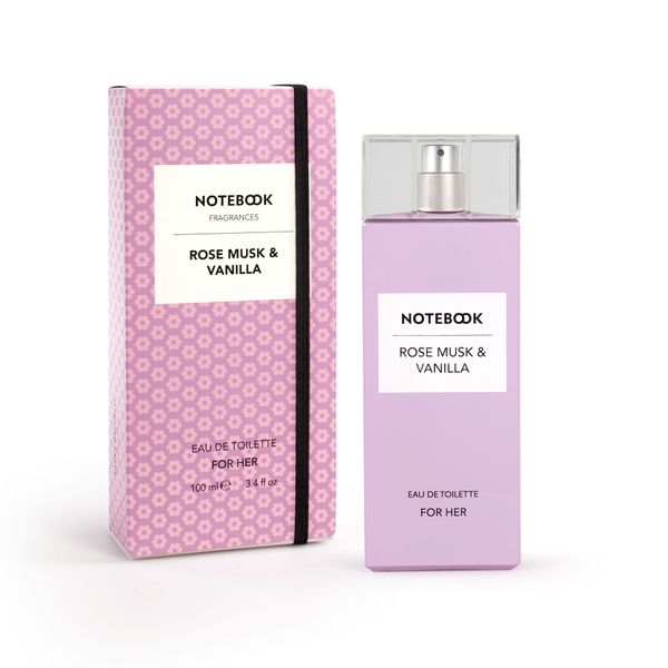 Notebook Rosemusk &amp; Vanilla 100ml Edt for Her