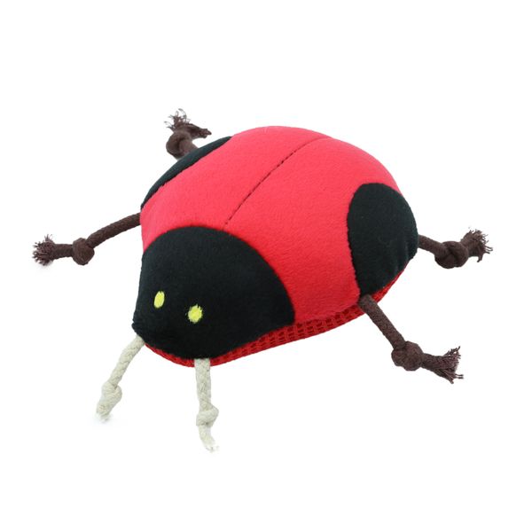 GNH Interactive Pet Squeaky Plush Toy - Ladybug