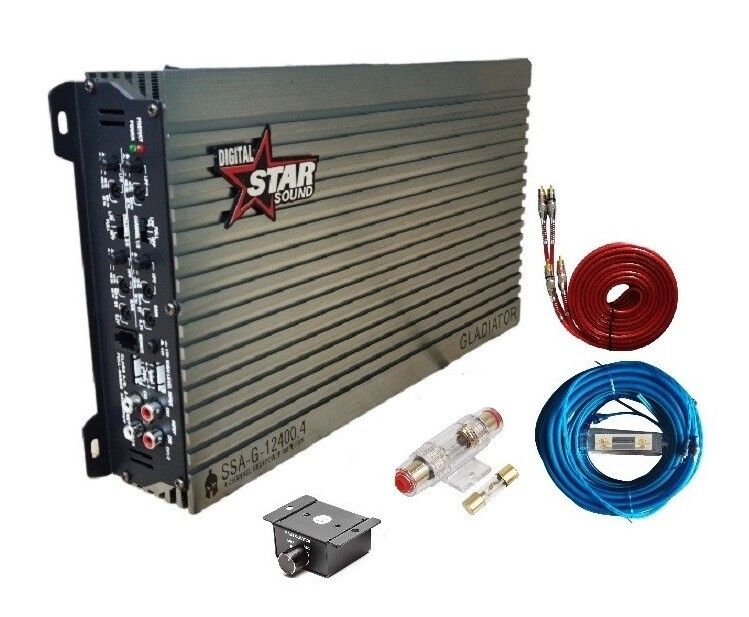 Starsound 12400w 4ch Amplifier with High End 4G Wiring Kit Buy Online