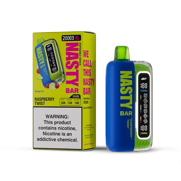 Nasty Disposable Vape 20000Puffs Rechargeable 50mg-Raspberry Twist