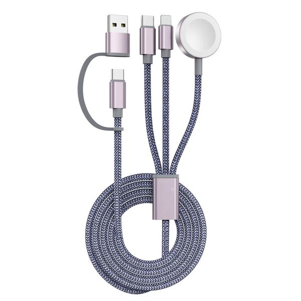 NLLKIN 3 in 2 USB C Cable for Apple Watch Multi Fast Charging Cable