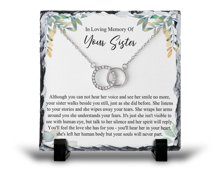In Loving Memory Of Your Sister Sympathy Memorial Grief Gift Rock Slate