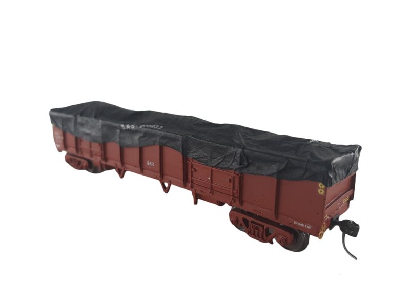 South African Model Train : SAR Coal Wagon with Tarp (Kadee Couplers)