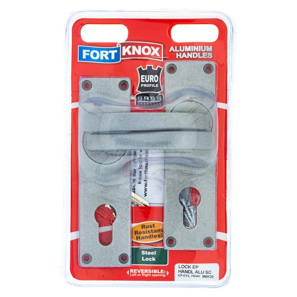 FORT KNOX EuroProfile Alu.SatinChromeHandles ChromePlatedCylinder Q:1 M6K30