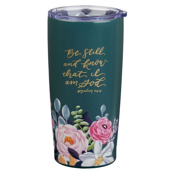 Stainless Steel Travel Mug - Be Still and Know That I Am God