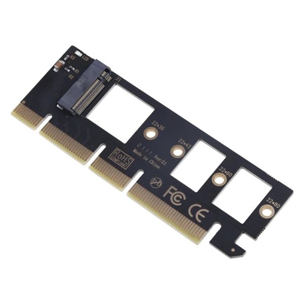 M.2 NVMe SSD to PCI-E 3.0 X16/X8/X4 Desktop Adapter Card