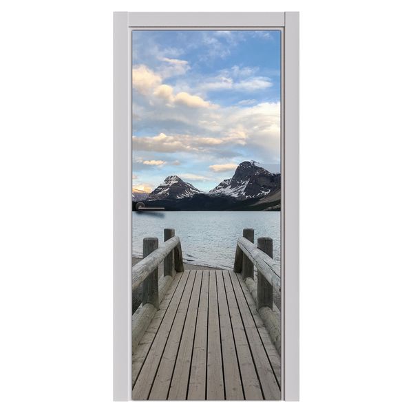 Decoupage - Snow Mountain Door