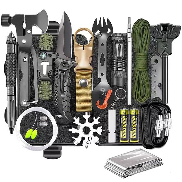 21-in-1 Multi-Function Tactical Survival Kit