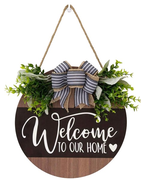 Vibrant Welcome Home Sign for Home Decor