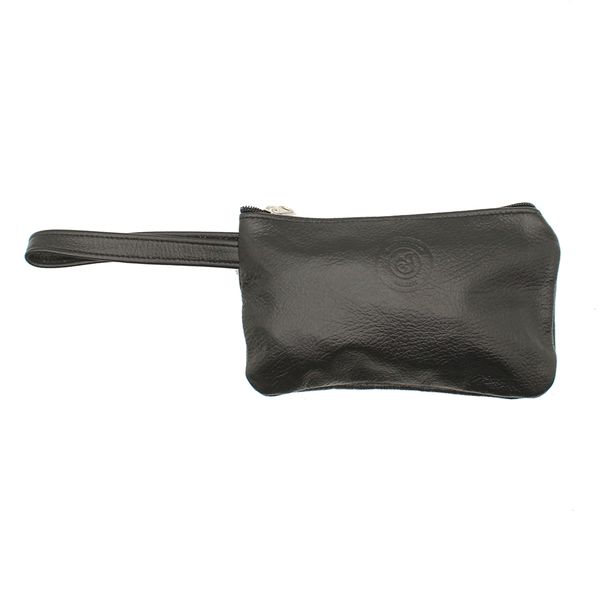 Minx Genuine Leather Makeup Bags Black