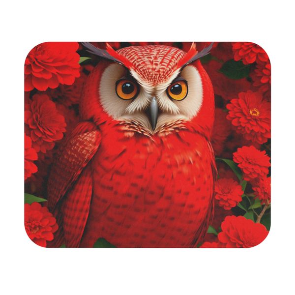 Red Owl Mouse Pad