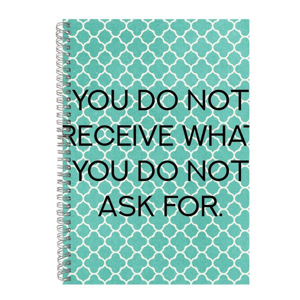 Ask A4 Notebook Spiral Lined Motivational Sayings Graphic Notepad Gift 159