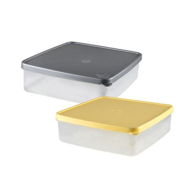 Rectangular Transparent LunchBox Container - 2 x 2L