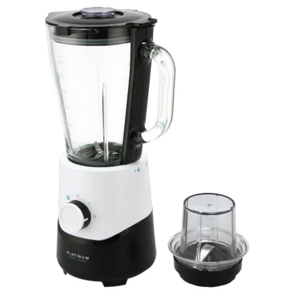 Platinum 1.5L Glass Jug Blender 500W with Grinder &amp; Ice Crush
