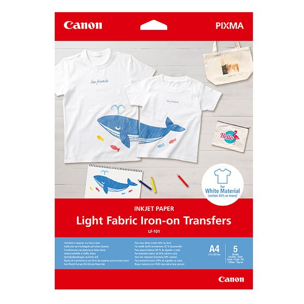 Canon LF-101 Light Fabric Iron on transfers