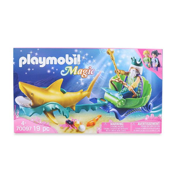 Playmobil Mermaid King of the Sea with Shark Carriage-70097
