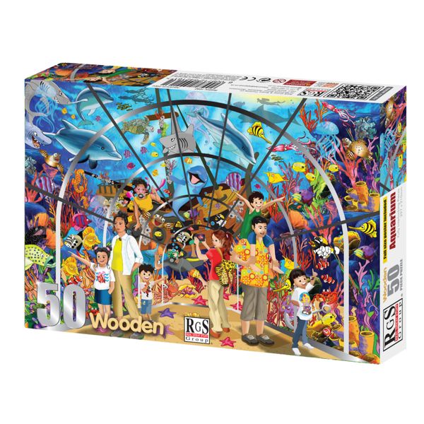 RGS Group Aquarium 50 Piece Wooden Puzzle