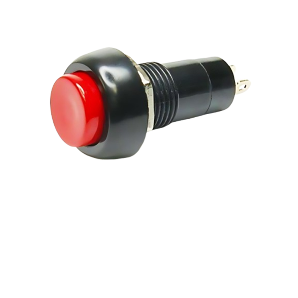 R18-25B RED Round Momentary Push Button Switch SPST 3A 125VAC