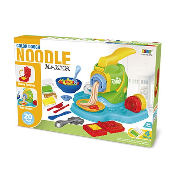 20pc Kids Pretend Clay Noodle Maker Playset