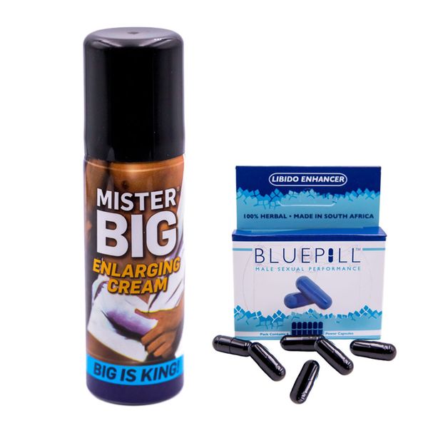 Mister Big Enlarging Cream &amp; The Blue Pill for Men Combo