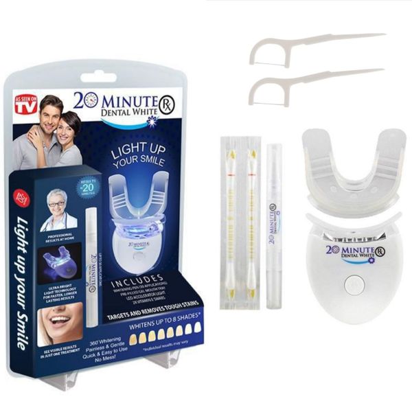 Teeth Whitening Kit with Vitamin E Swabs and Floss Sticks