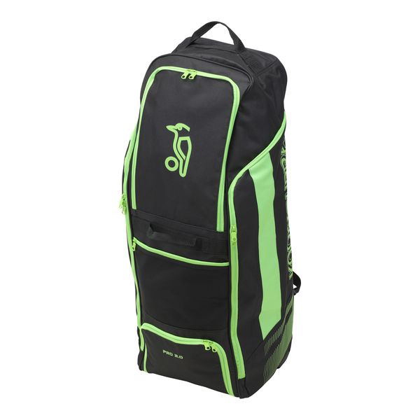Kookaburra Pro 2. 0 Cricket Duffel Bag - Black/Lime