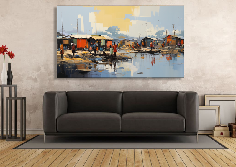 Canvas Wall Art - Mkhukhu Melody Abstract - HC1048