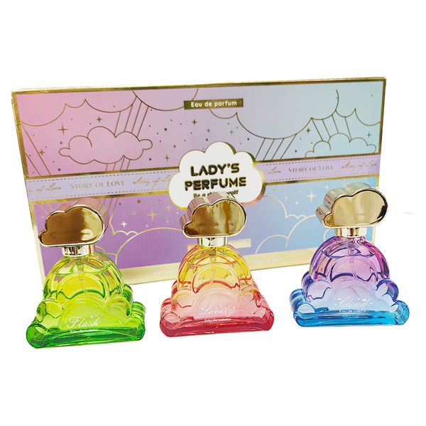 Perfume Eau De Parfum Lady Floral &amp; Fruity Cloud Gift Set for Women-3x25 ml