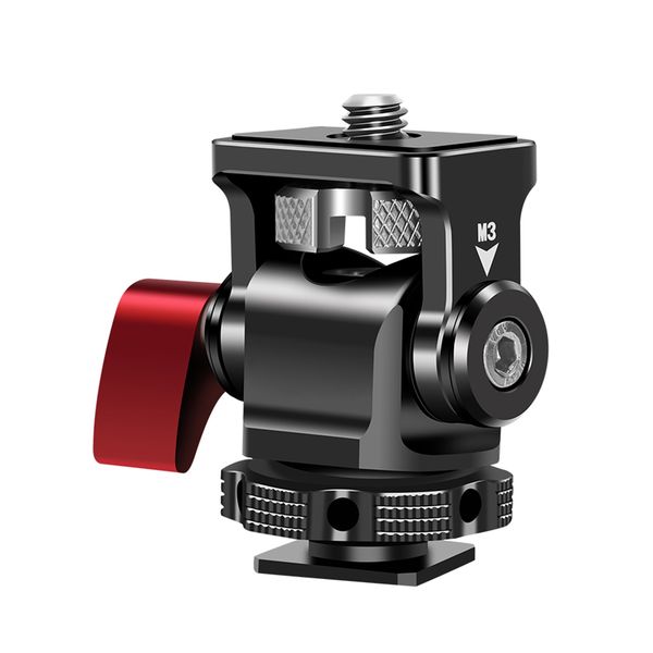 Camera Monitor Mount with Cold Shoe 1/4" Screw