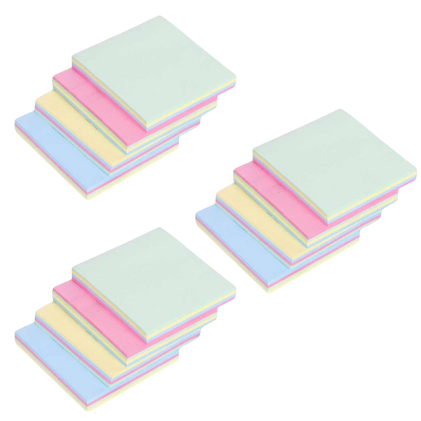 12x Sticky Note Pads - 100 Sheets per Pad - Sticky Paper Labels