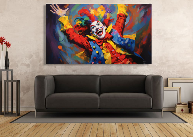 Canvas Wall Art - Jovial Jester Abstract - IM1320